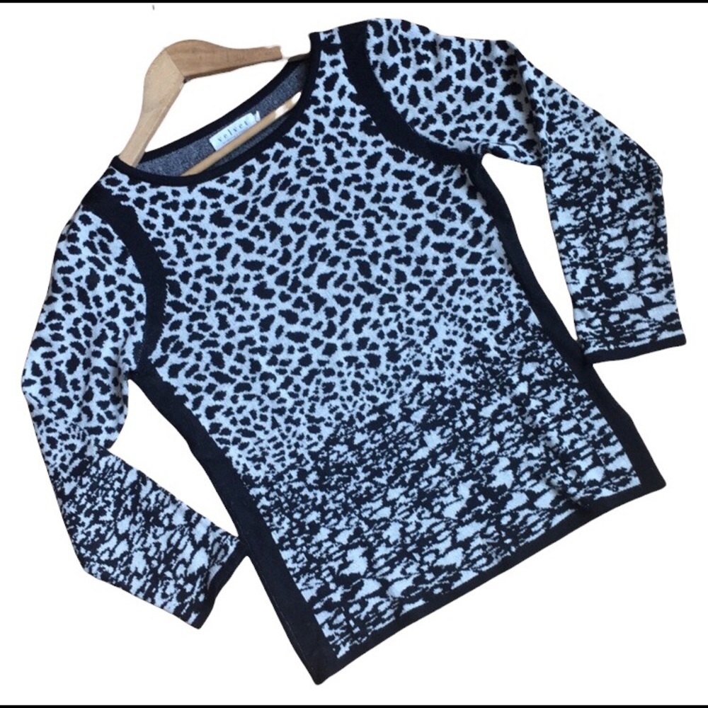 Anthropologie | Black & White Sweater